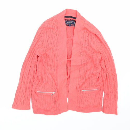 Maine Womens Pink   Cardigan Jumper Size 12