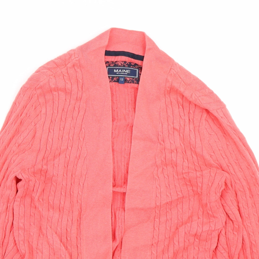 Maine Womens Pink   Cardigan Jumper Size 12