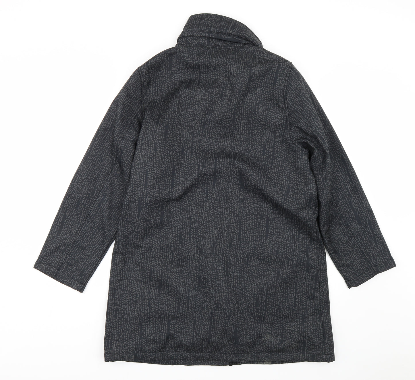 TIGI Womens Black Polka Dot  Rain Coat Coat Size 16