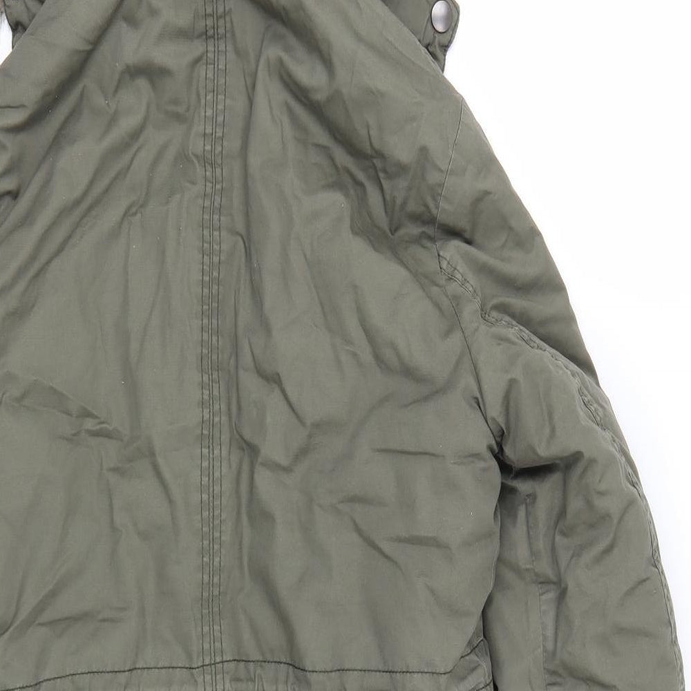 QED London Womens Green   Parka Coat Size 12