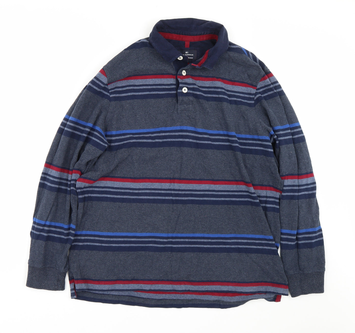 Blue Harbour Mens Blue Spotted   Polo Size L