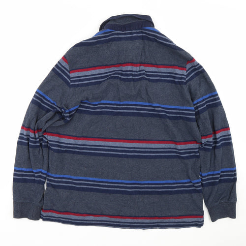 Blue Harbour Mens Blue Spotted   Polo Size L