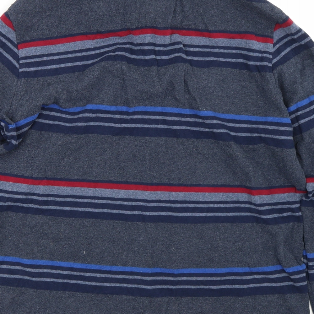 Blue Harbour Mens Blue Spotted   Polo Size L