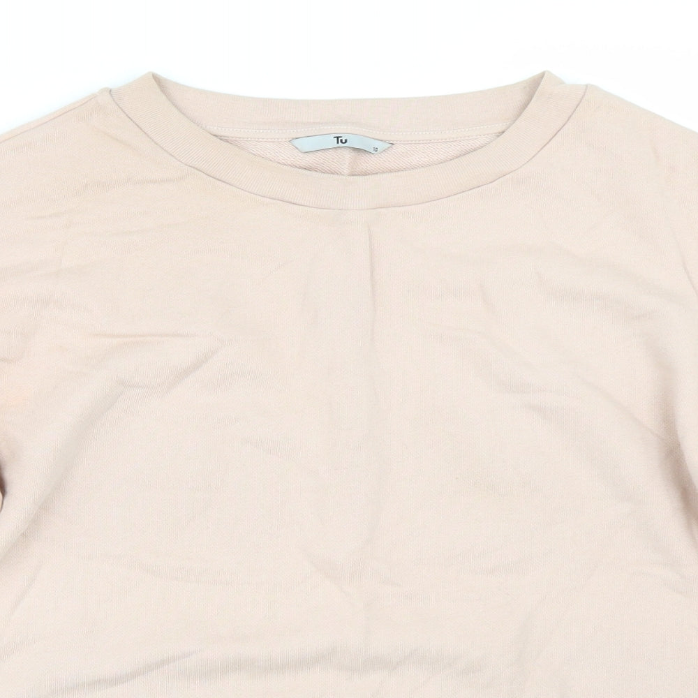 TU Womens Pink   Pullover Sweatshirt Size 10