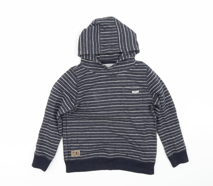 NEXT Boys Blue Spotted  Pullover Hoodie Size 8 Years