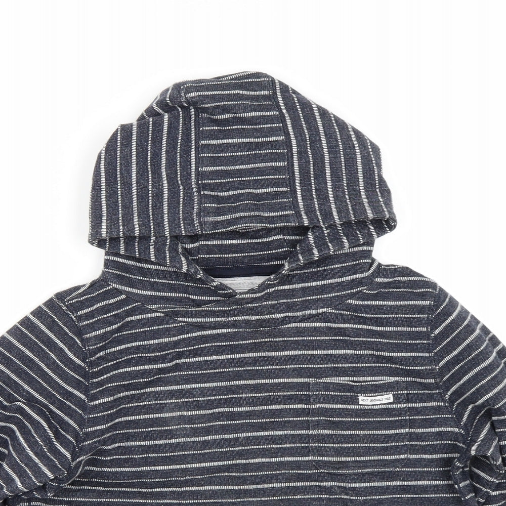 NEXT Boys Blue Spotted  Pullover Hoodie Size 8 Years