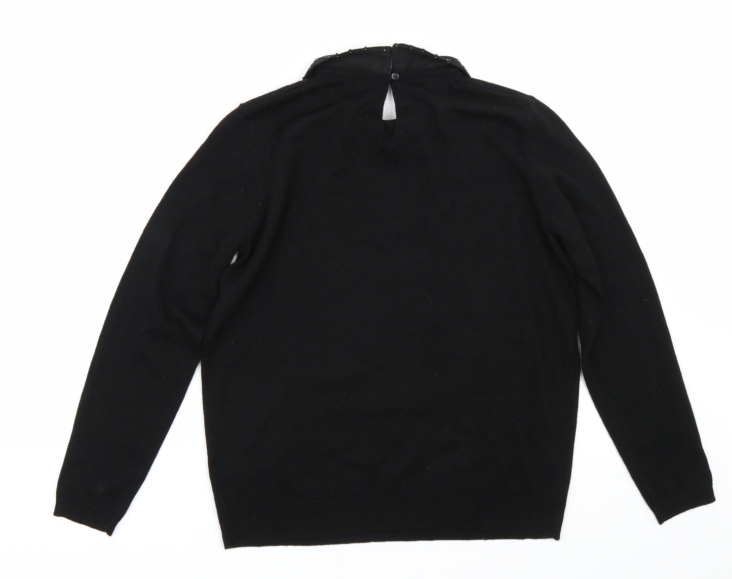 Papaya Womens Black   Pullover Jumper Size 14