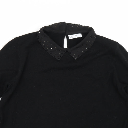 Papaya Womens Black   Pullover Jumper Size 14