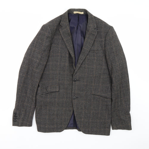 Debenhams Mens Brown Check  Jacket Suit Size 38