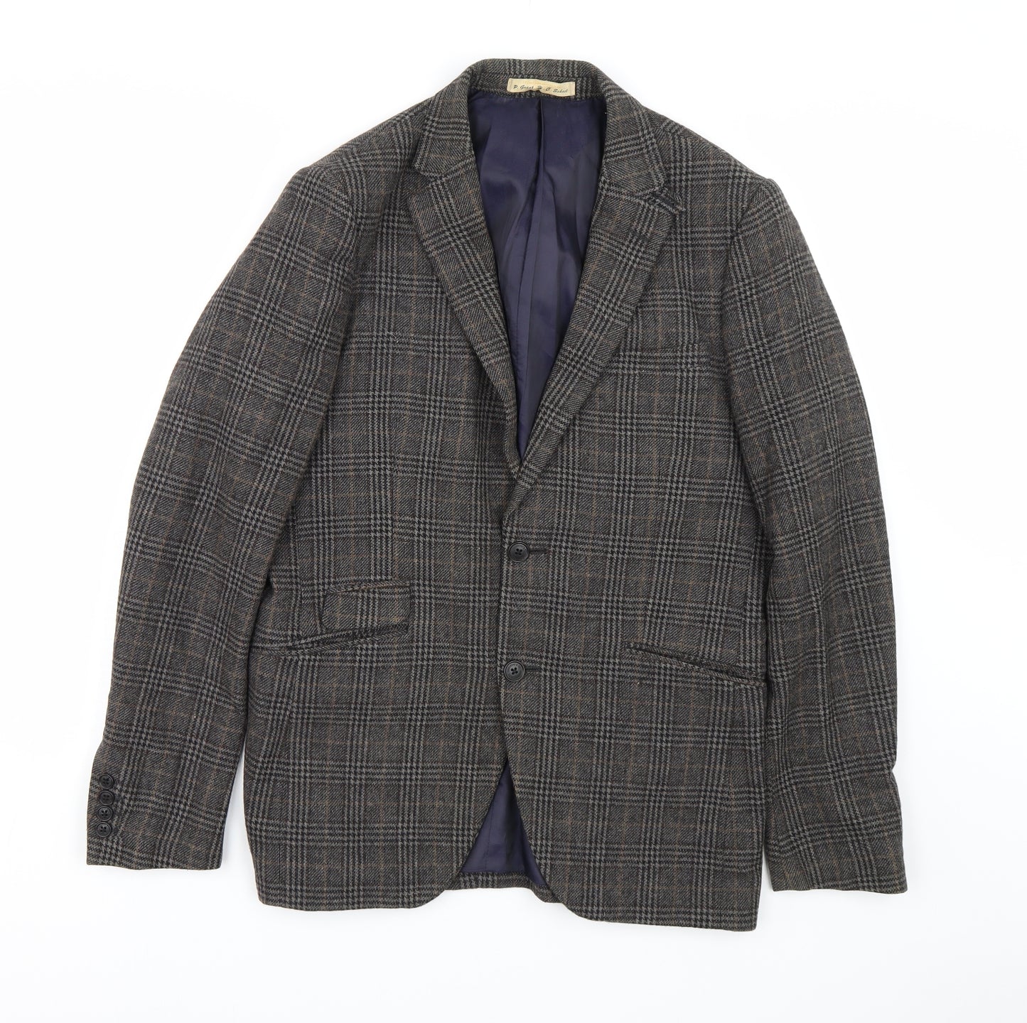Debenhams Mens Brown Check  Jacket Suit Size 38