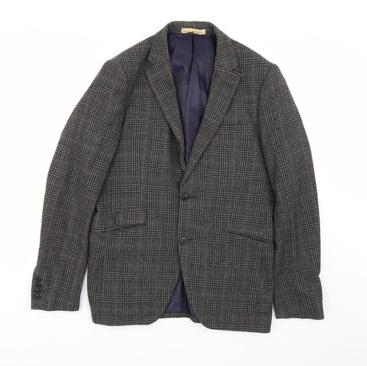 Debenhams Mens Brown Check  Jacket Suit Size 38