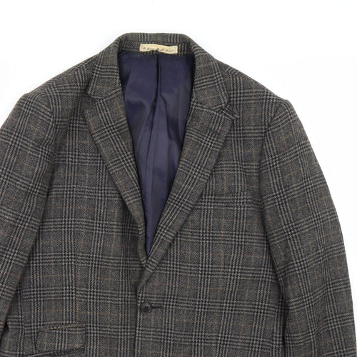 Debenhams Mens Brown Check  Jacket Suit Size 38