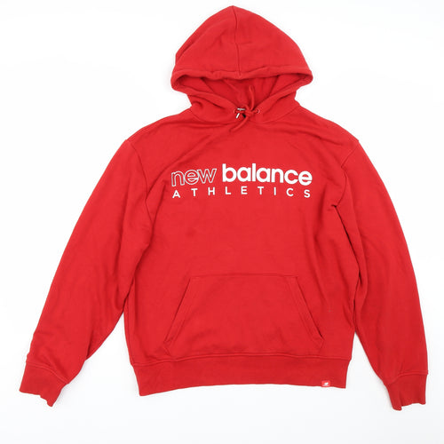 New Balance Mens Red   Pullover Hoodie Size L