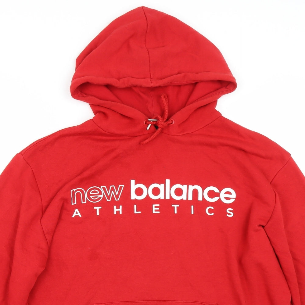 New Balance Mens Red   Pullover Hoodie Size L