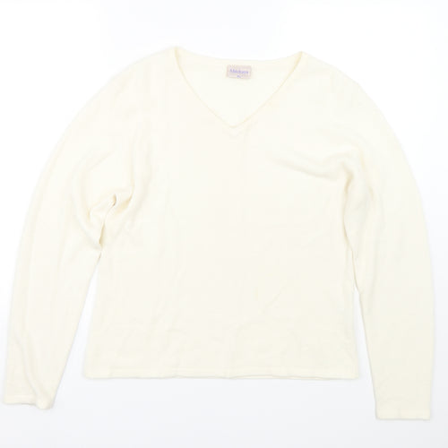 Mackays Womens White   Pullover Jumper Size XL