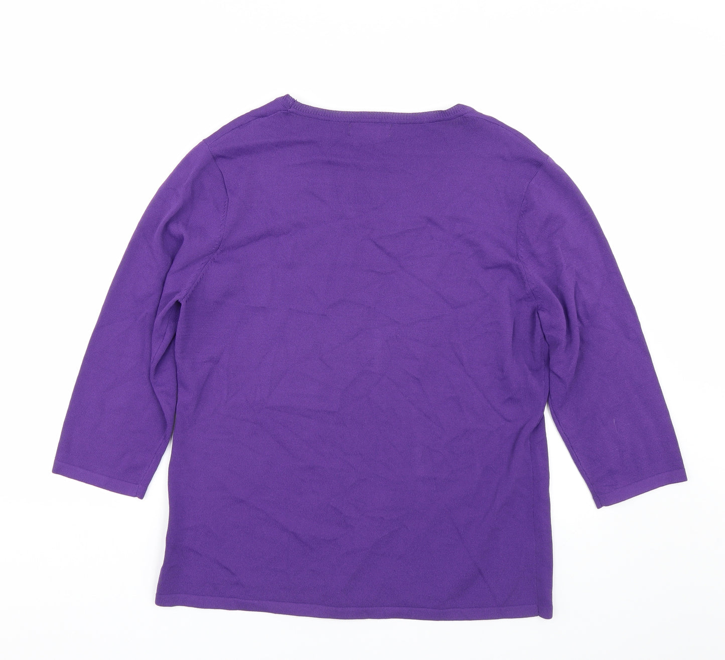 Signature Womens Purple   Basic T-Shirt Size L
