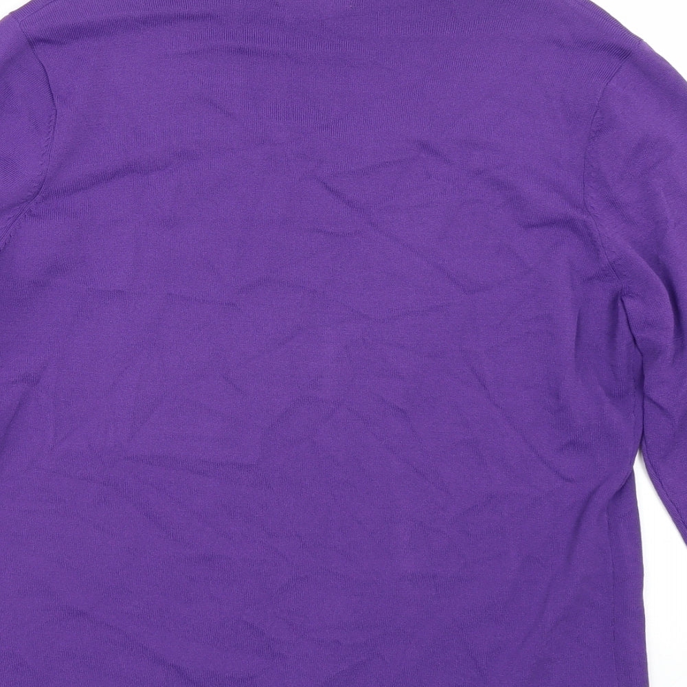 Signature Womens Purple   Basic T-Shirt Size L