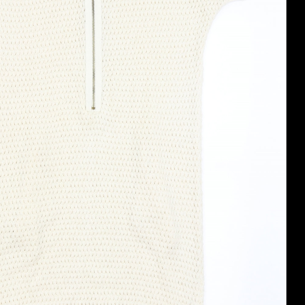 Soaked in Luxury Womens Ivory   Jumper Dress  Size S