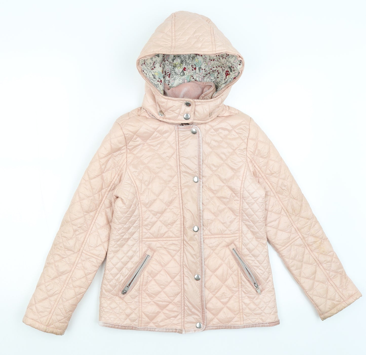 NEXT Girls Pink   Quilted Coat Size 10 Years