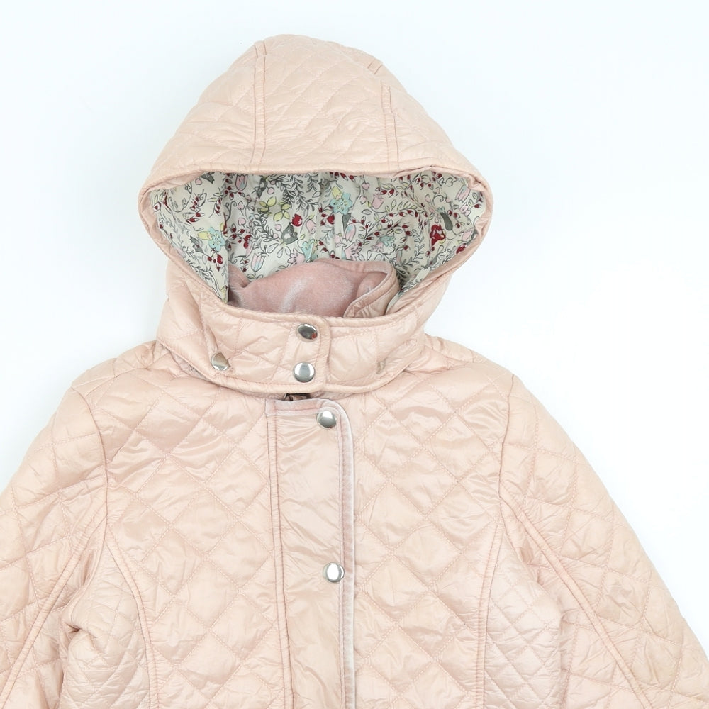 NEXT Girls Pink   Quilted Coat Size 10 Years