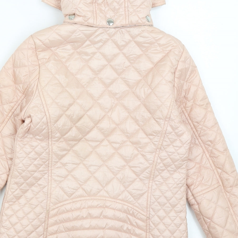 NEXT Girls Pink   Quilted Coat Size 10 Years