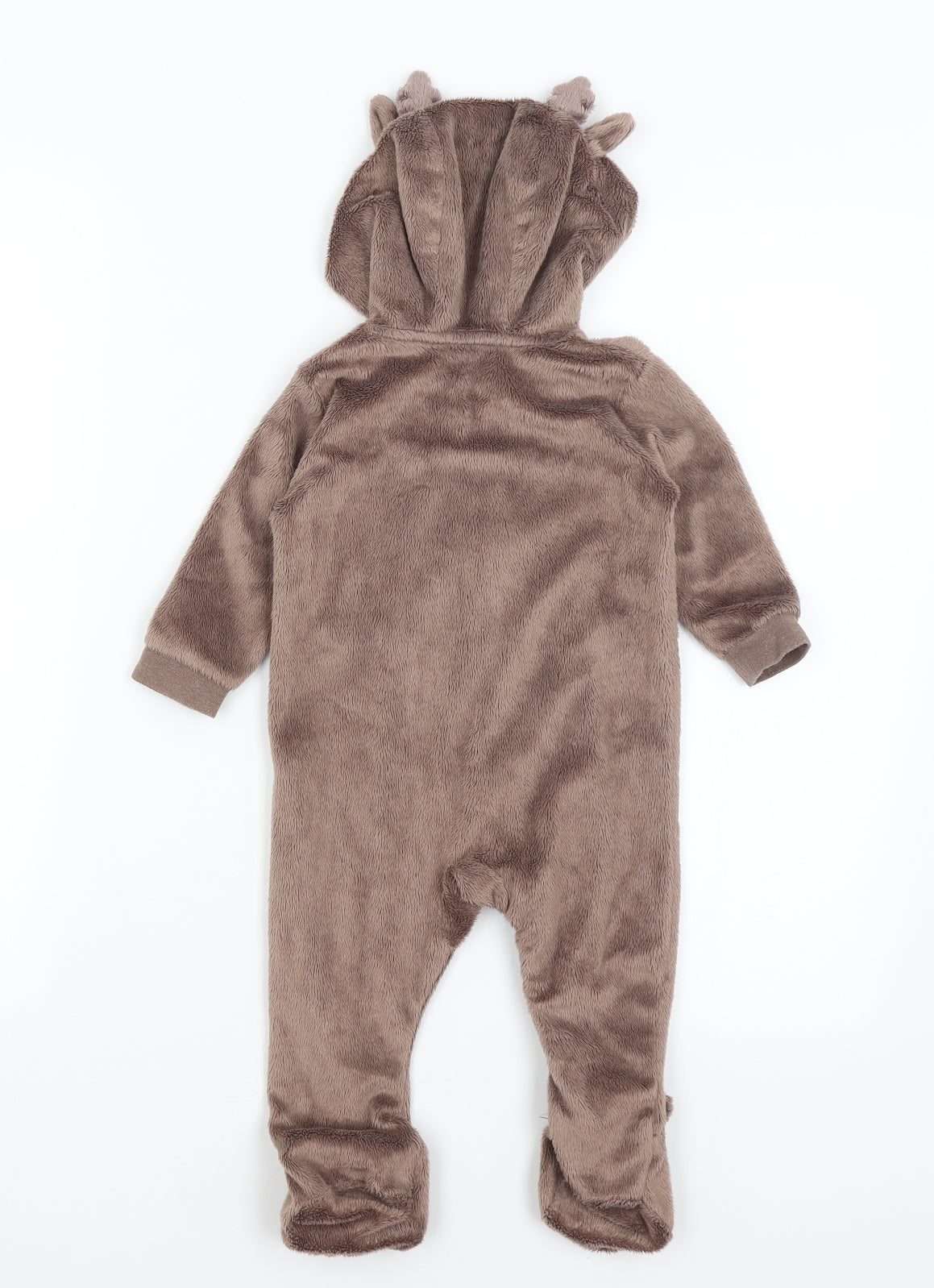 F&F Baby Brown Solid  Capri One Piece Size 6-9 Months  - Reindeer