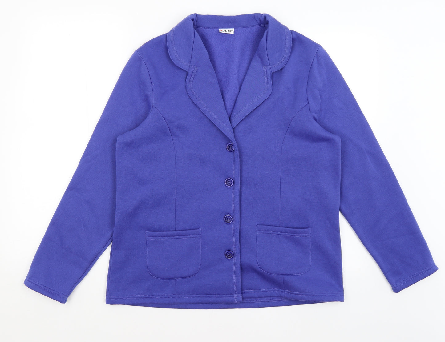 Damart Womens Blue   Cardigan Jumper Size 14
