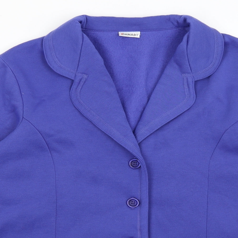 Damart Womens Blue   Cardigan Jumper Size 14