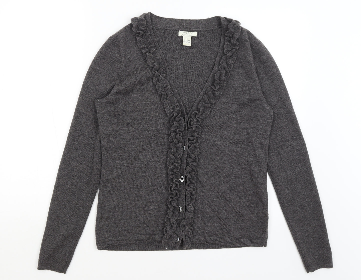 Tweeds Womens Grey   Cardigan Jumper Size L