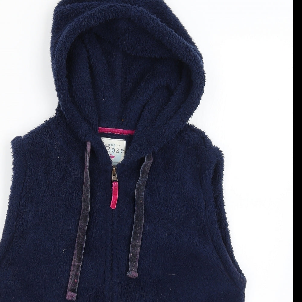 Country Rose Womens Blue   Vest Jumper Size S
