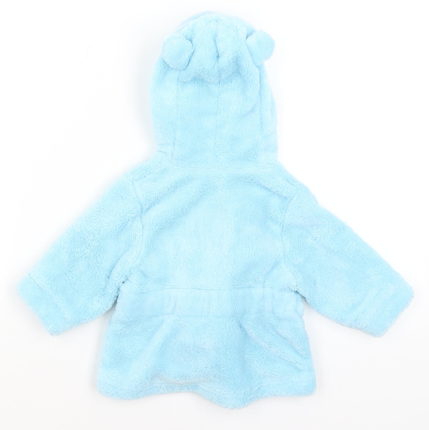 Preworn Baby Blue Solid  Kimono Gown Size 3-6 Months