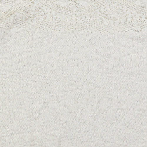Preworn Womens White   Pullover Jumper Size 16
