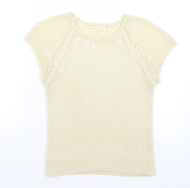 Emreco Womens Gold   Basic T-Shirt Size S