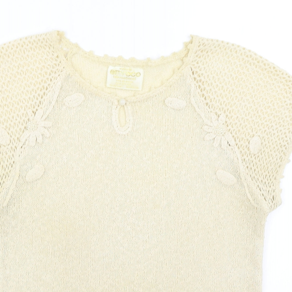 Emreco Womens Gold   Basic T-Shirt Size S