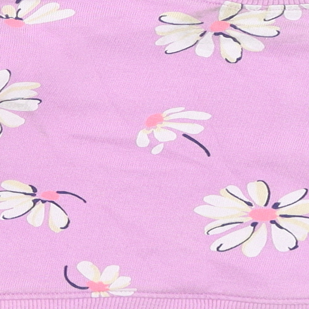 NEXT Baby Purple Floral  Pullover Jumper Size 12-18 Months