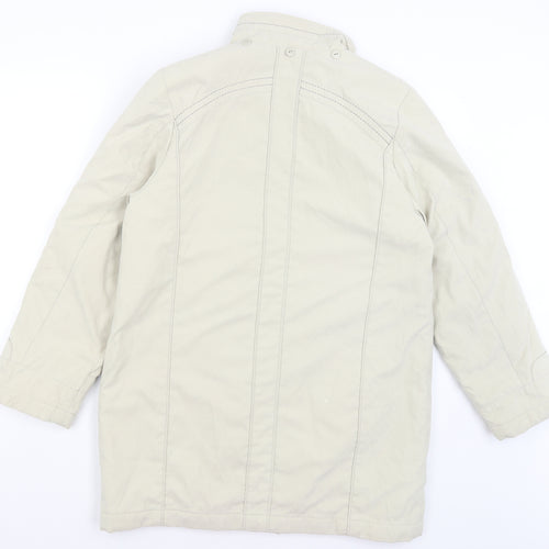 Anna Rose Womens Beige   Quilted Coat Size S