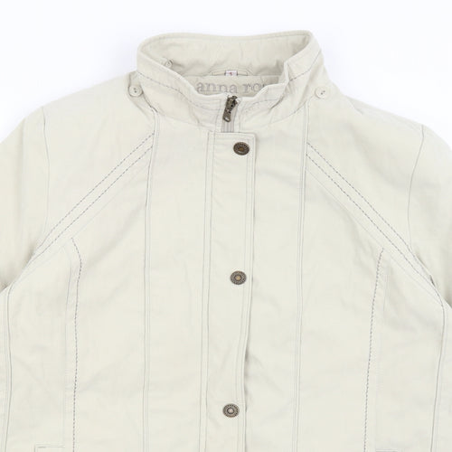 Anna Rose Womens Beige   Quilted Coat Size S