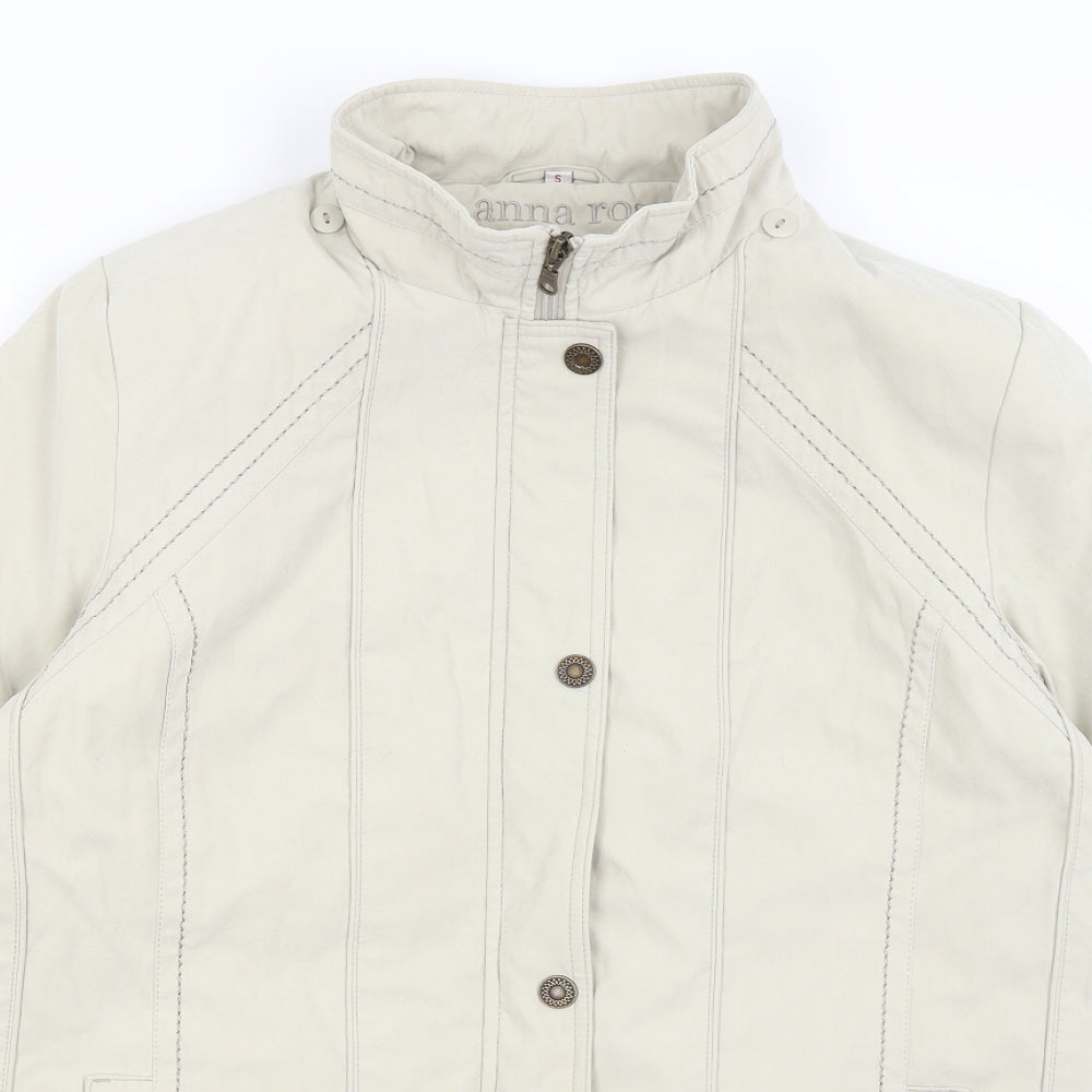 Anna Rose Womens Beige   Quilted Coat Size S