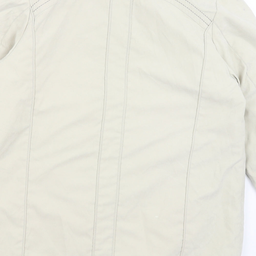 Anna Rose Womens Beige   Quilted Coat Size S