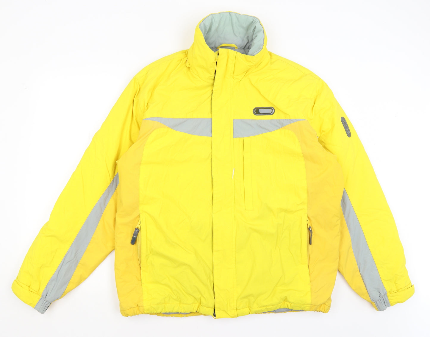 FILA Mens Yellow   Rain Coat Coat Size L