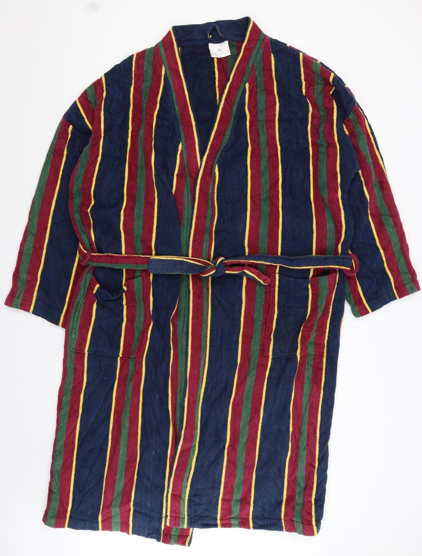 House of Fraser Mens Blue Striped   Gown Size XL