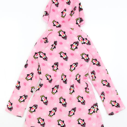 Peacocks Girls Pink Solid  Kimono Gown Size 7-8 Years  - Penguins
