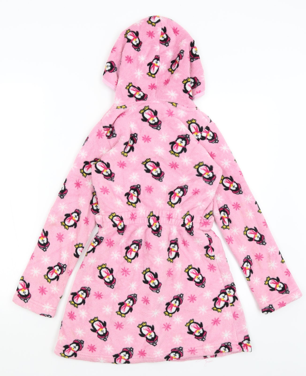 Peacocks Girls Pink Solid  Kimono Gown Size 7-8 Years  - Penguins