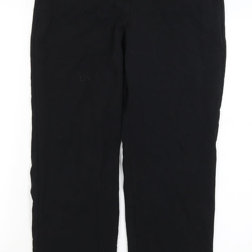 M&S Womens Black   Dress Pants Trousers Size 10 L28 in