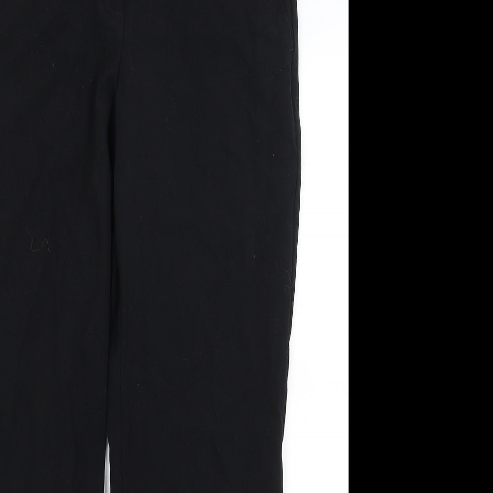 M&S Womens Black   Dress Pants Trousers Size 10 L28 in
