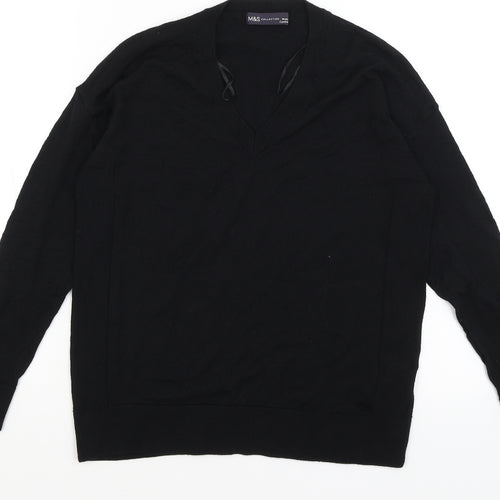 M7S Womens Black   Pullover Jumper Size S