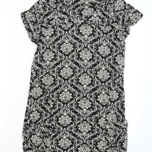 The Style Womens Black Paisley  Jumper Dress  Size S
