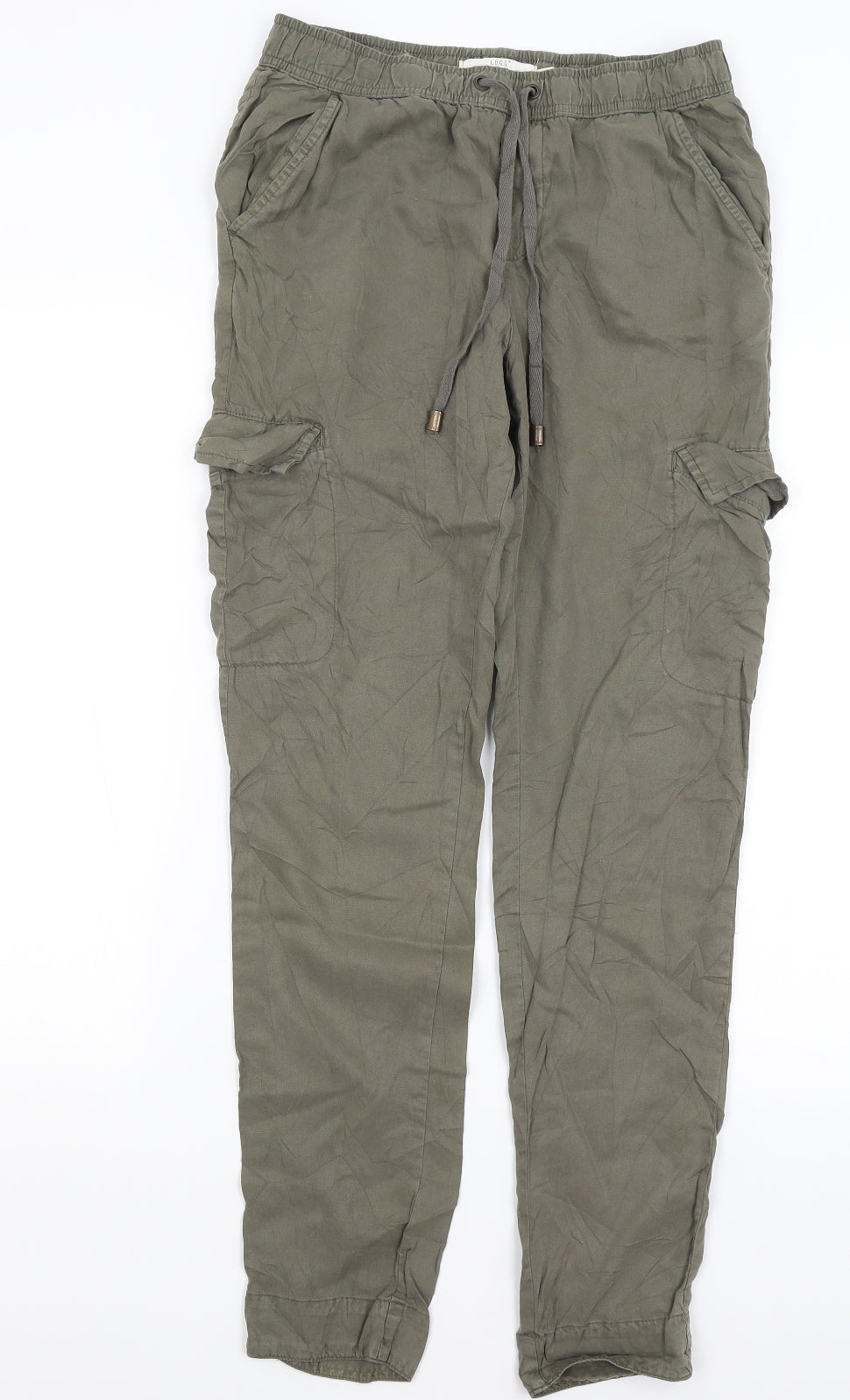 H&M Womens Green   Cargo Trousers Size 8 L31 in