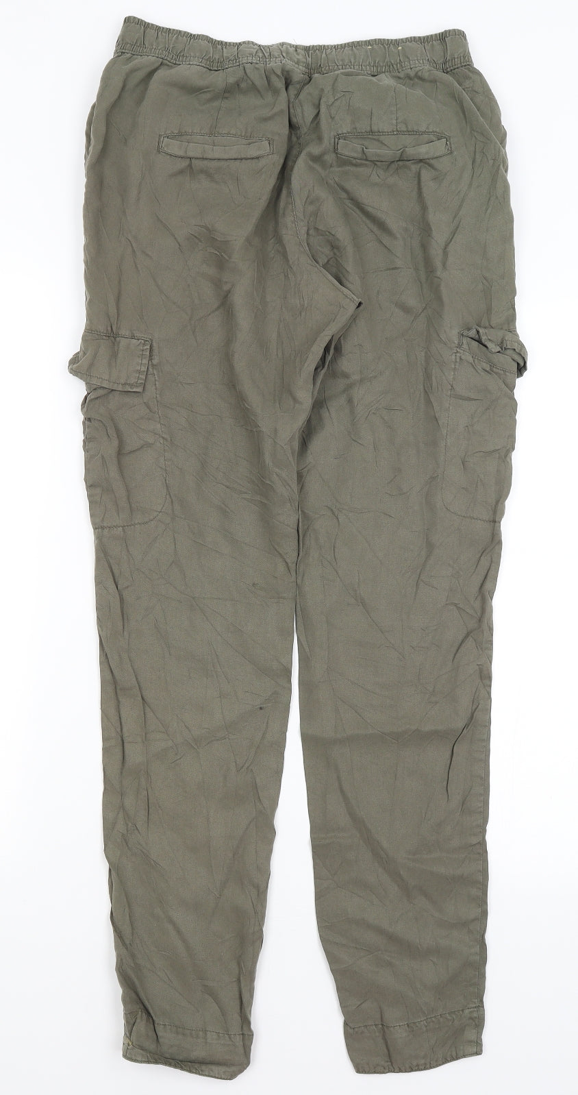 H&M Womens Green   Cargo Trousers Size 8 L31 in
