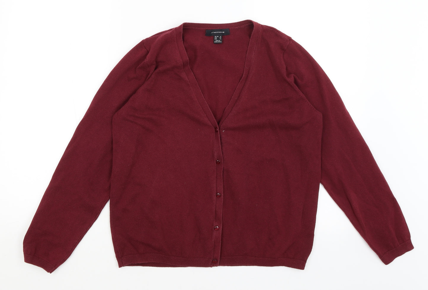 Atmosphere Womens Red   Cardigan Jumper Size 16